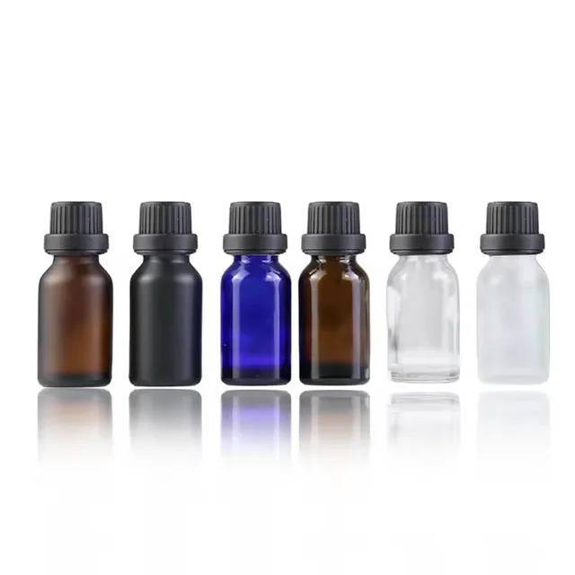 [Coss Pkg.] (รหัสYB18-BL) 5ml 10ml 15ml 20ml 30ml 50ml 100ml ขวดแก้วฝาหยดอโรมา ขวดสีน้ำเงินสำหรับใส่น้ำมันหอมระเหย