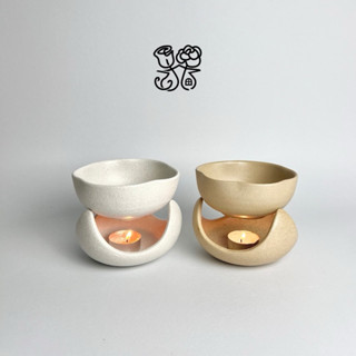 Aroma&more เตาฟองดูว์ เตาน้ำมันหอมระเหย เตาอโรม่า รูปดอกไม้ …