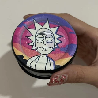ที่บดสมุนไพรขนาดพกพา วัสดุพลาสติกอย่างดี ไซส์ 63mm 3ชั้น Grinder รูปแบบการ์ตูน เลือกสีได้ วงกลม