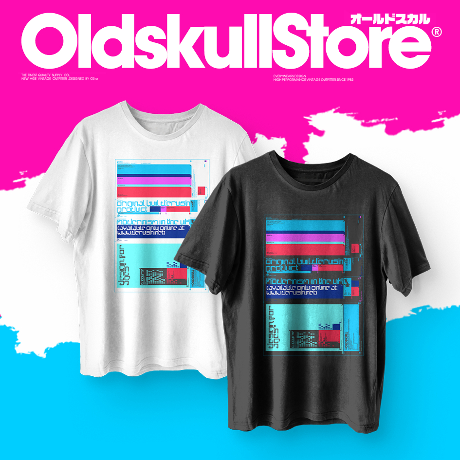 Oldskull เสื้อยืดผู้ชาย เสื้อยืด คอกลม แขนสั้น พิมพ์ลายหลากหลาย
