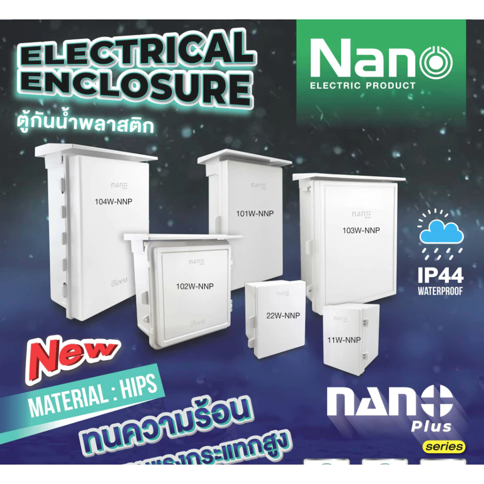 Nano ตู้ กันฝน พลาสติก นาโน 101CW 101W 102W 103W 104W 101W-NNP 102W-NNP 103W-NNP 104W-NNP 11W-NNP 22W-NNP