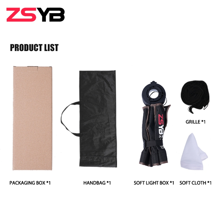 ZSYB Softbox M30 Parabolic Softbox (Lightdome) Mini Bowen Mount 30cm for S100 / W80B / T-80bi