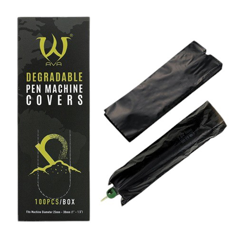 พลาสติกหุ้มเครื่องสัก Tattoo Machine Cover  AVA DEGRADABLE PEN MACHINE COVERS