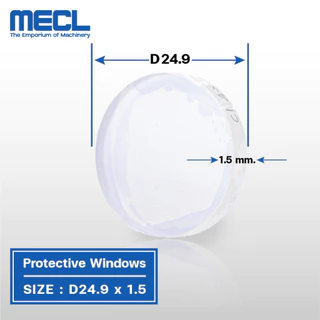MECL_001 D27.9*4.1 D24.9*1.5 D37*7 เลนส์ป้องกันแสงเลเซอร์ออปติคอล สําหรับ Raytools Fiber Laser Head