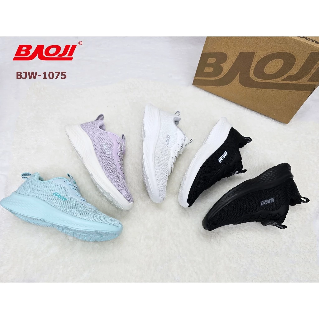 **BAOJI** [ลิขสิทธิ์แบรนด์แท้] (BJW-1075) รองเท้าผ้าใส่ทำงาน เหมาะกับ ยืน/เดินนานๆ เน้นเบา ส้นสูง 3.5 ซม.*ไซส์ 37-41*