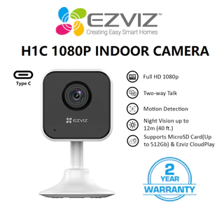 กล้องวงจรปิด EZVIZ H1C 2MP Smart Wi-Fi Camera 1080P Type-C Wi-Fi