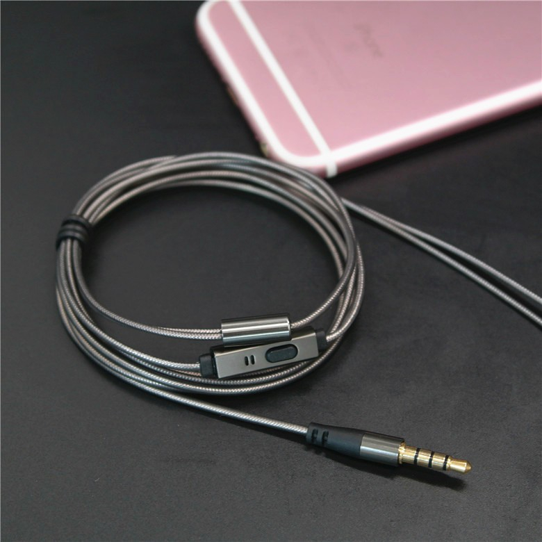 สายหูฟัง กึ่งสำเร็จรูป titanium alloy foil หุ้ม TPE คุณภาพดี ราคา ถูกที่สุด ดีลบีเคเค