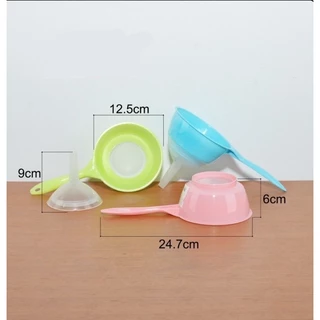 กระชอน+กรวย 2IN1 ตาข่ายพลาสติก กรวยกรองน้ำมีด้ามจับ กรวยถอดแยกได้ K146-K147(240)11905