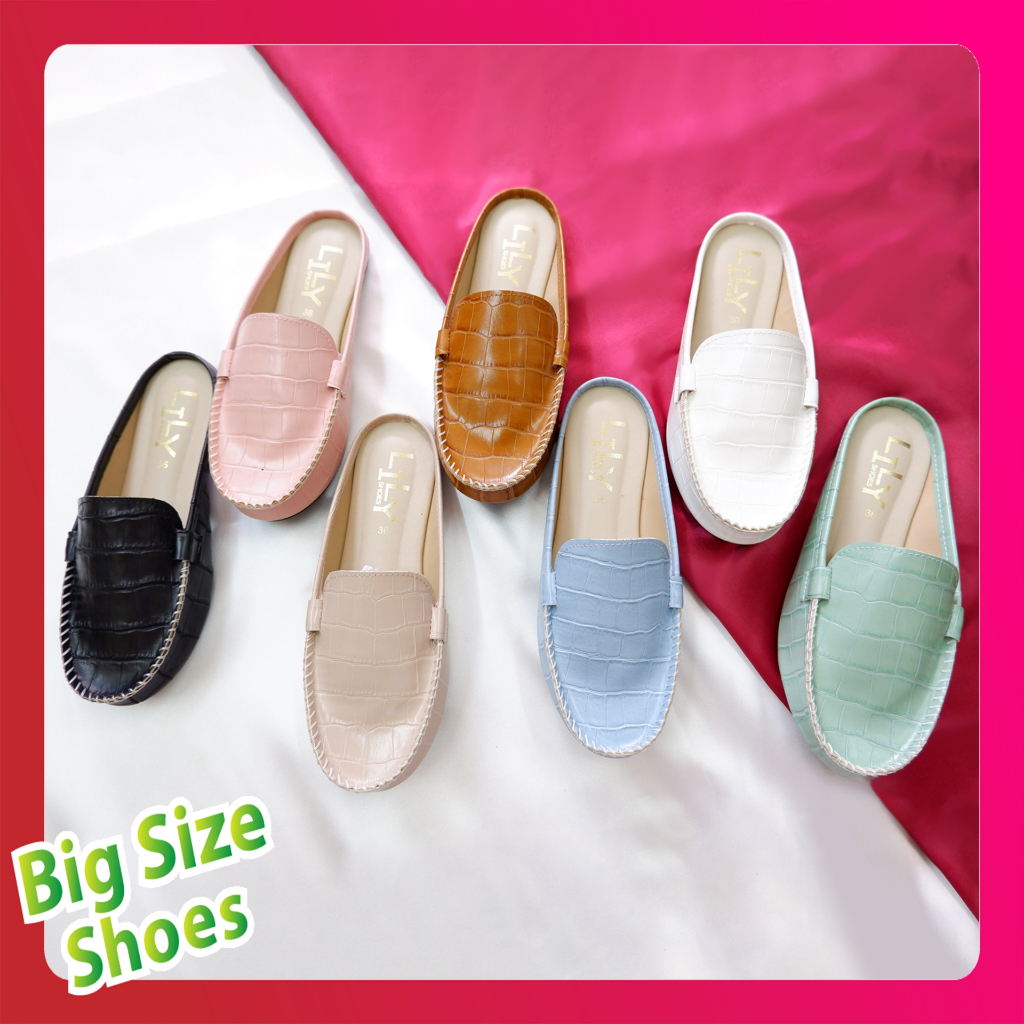 ไซส์ 36 – 45 รองเท้าคัทชู เปิดส้น สวยๆแบบ Sunny Flat เปิดส้น Big Size Shoes ราคา ถูกที่สุด ดีลบีเคเค