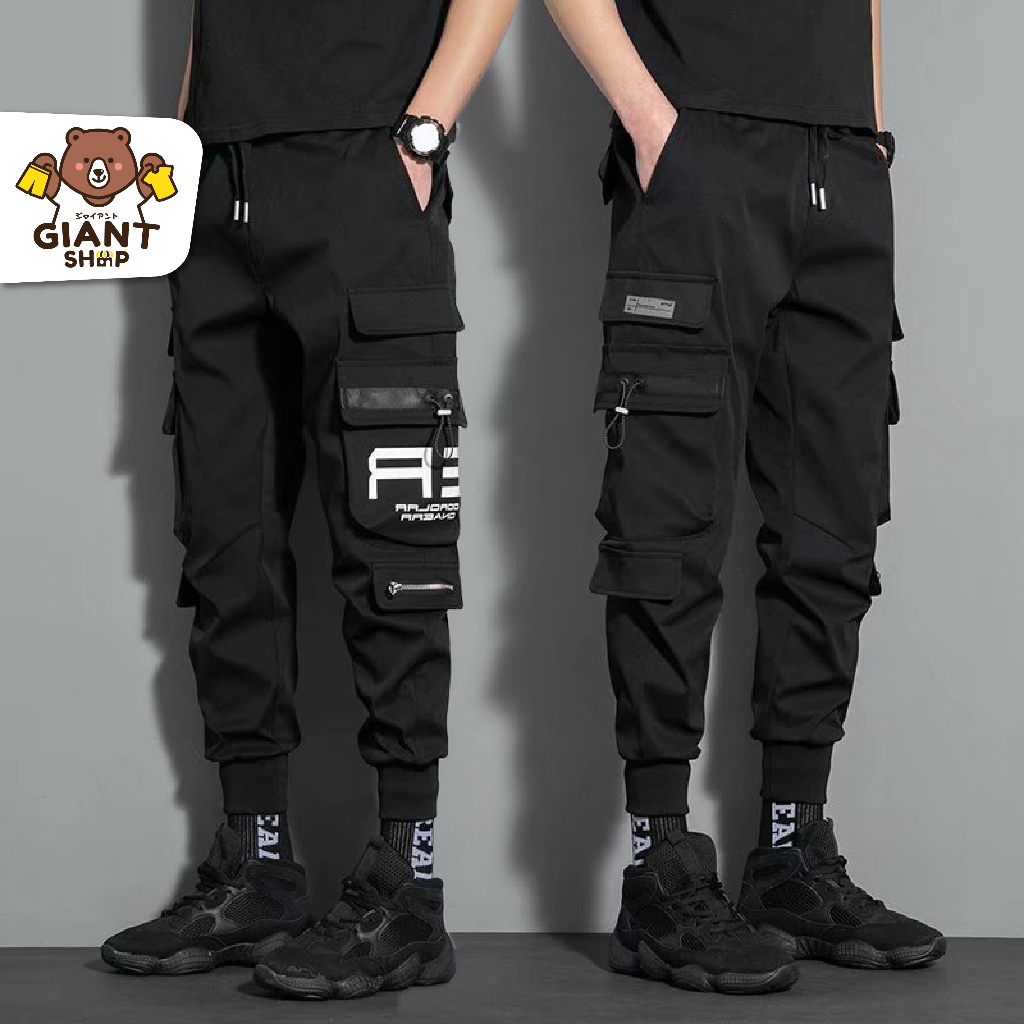 GIANTSHOP กางเกงคาร์โก้ ขายาว ผู้ชาย (D-409)