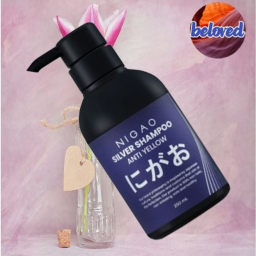 Nigao silver shampoo anti yellow 250 ml แชมพูสูตรพิเศษ Acid Violet สําหรับหักล้างไรเหลือง