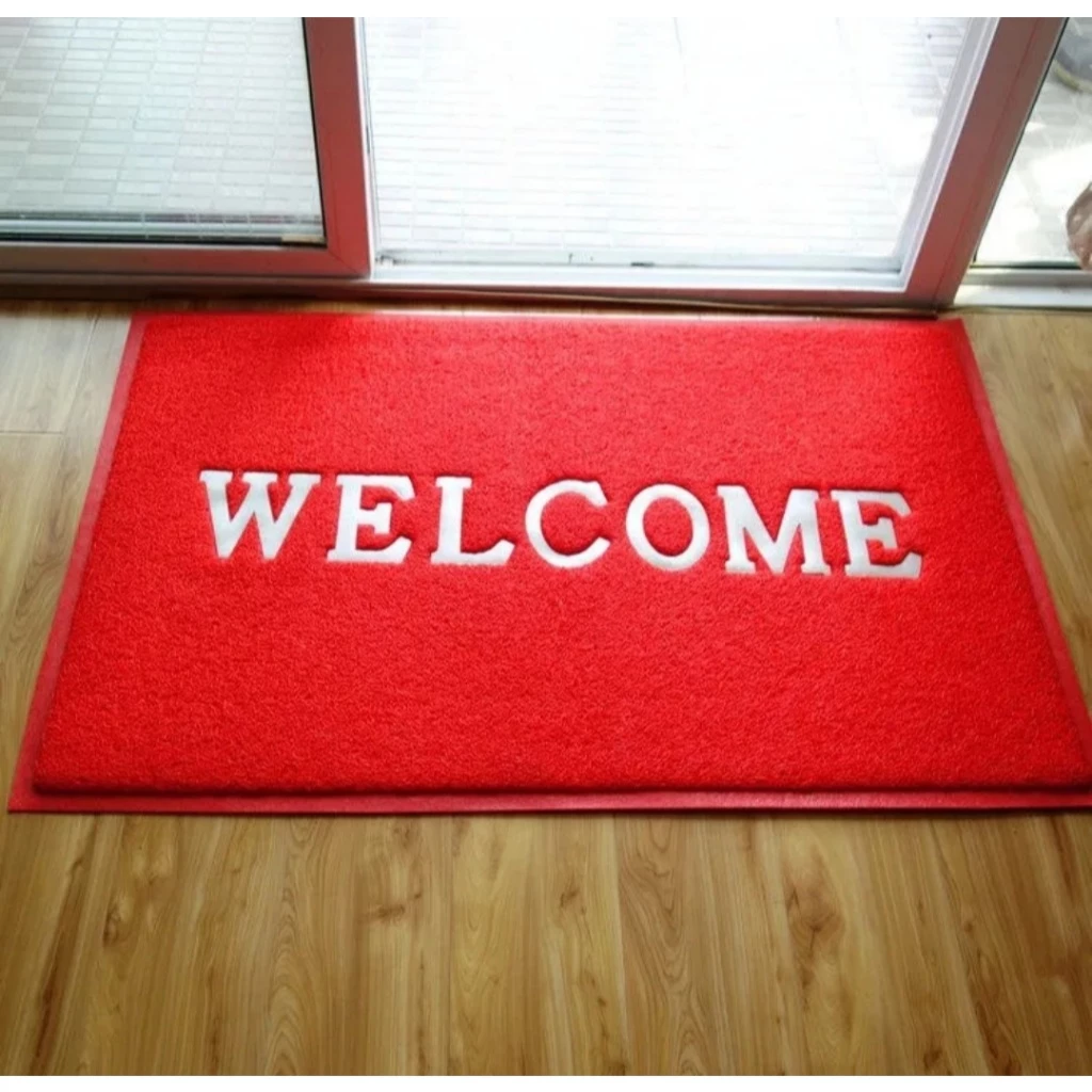 พรมเช็ดเท้า พรมดักฝุ่น Welcome -ขนาด 40*60cm