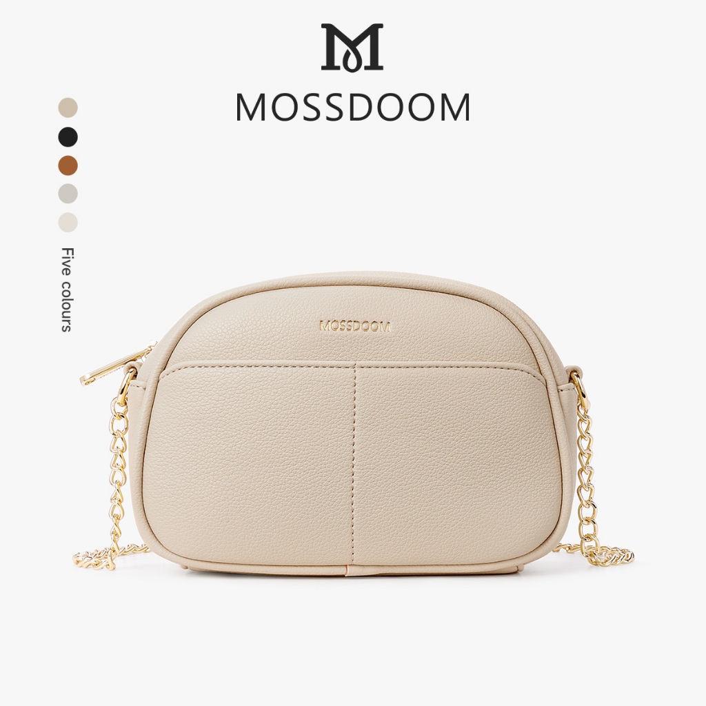 MOSSDOOM Hiraki Bag กระเป๋าสะพายไหล่ขนาดเล็กสําหรับผู้หญิง สีมินิมอล มีห้าสีให้เลือก เข้ากับทุกวัย
