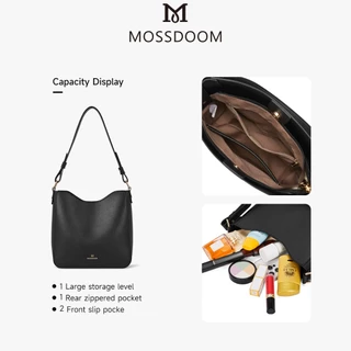 MOSSDOOM Rhiny Bag กระเป๋าสะพายไหล่ผู้หญิง แฟชั่นสุภาพสตรี มีสี่สีให้เลือก วัยทำงานนักศึกษาหิ้วได้