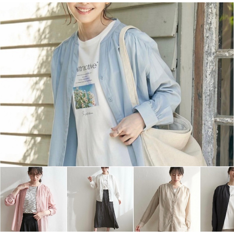 เสื้อเชิ้ตสีขาว style muji freesize