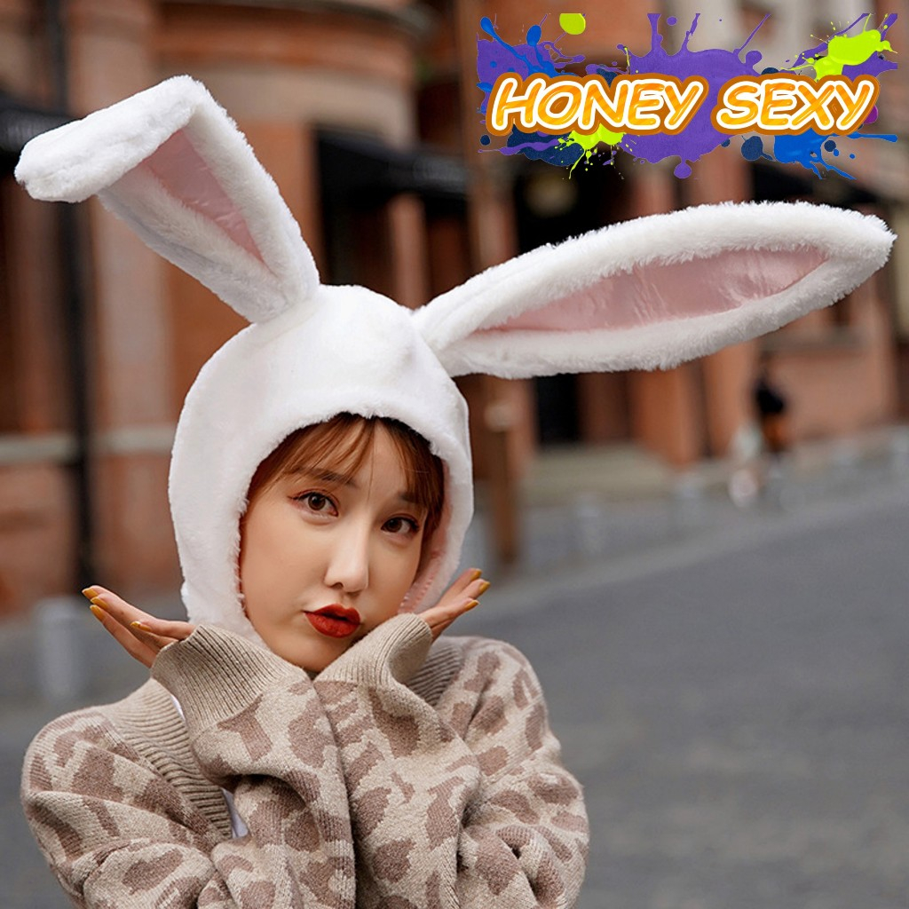 HONEY SEXY หมวกกระต่าย หมวกสัตว์ หมวกแฟชั่น หูยาวหักหูได้ สาวน้อยน่ารัก H-539