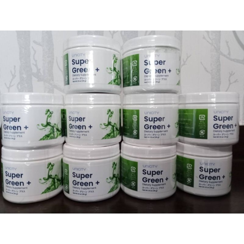 unicity คลอโรฟิลล์ super green plus 45กรัม หมดอายุ ปี2026+ฟรีสินค้าสุ่ม 1 ชิ้น
