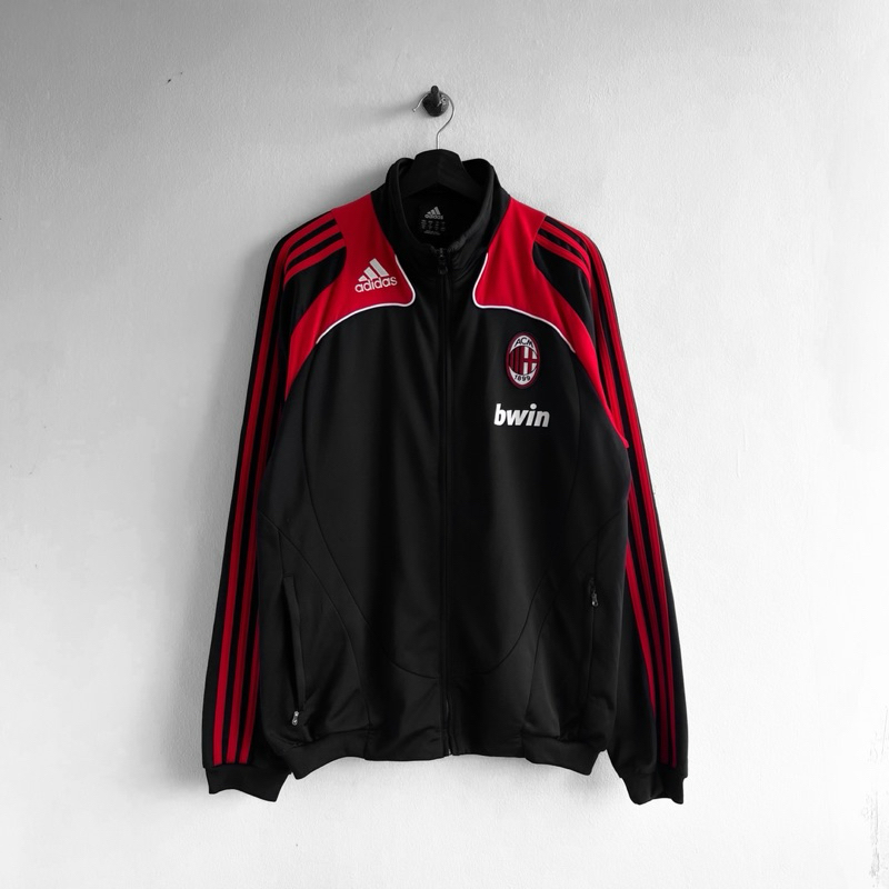 เสื้อแจ็คเก็ต ADIDAS X AC MILAN TRACKSUIT 2008/2009 JACKET แท้มือสอง100%