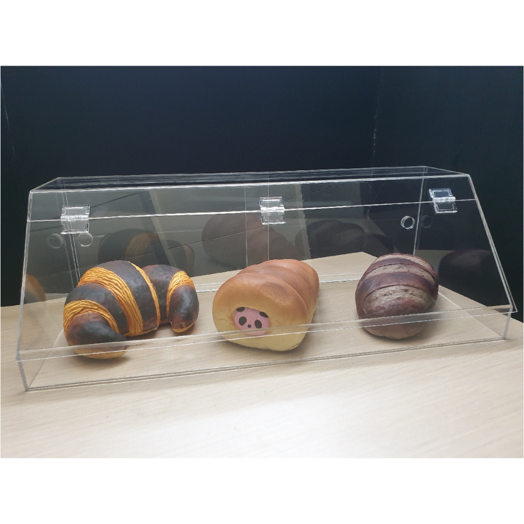 ตู้ใส่อาหาร ตู้โชว์ของ ตู้ใส่ขนมและเบเกอรี่ ขนาด 60 x 25 x 20 ซม.