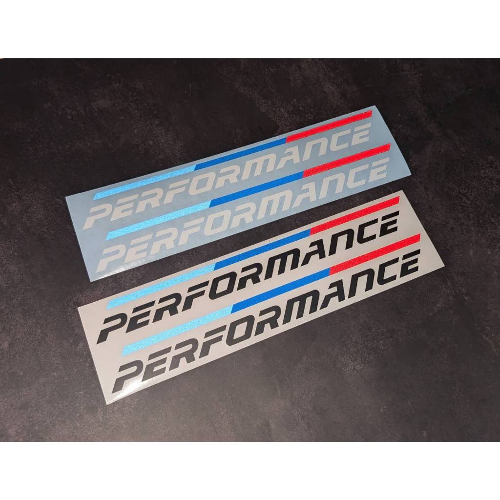 สติกเกอร์ M PERFORMANCE V.3 [Oracal651] สติกเกอร์แต่งรถยนต์ สติกเกอร์งานไดคัทตกแต่งรถยนต์