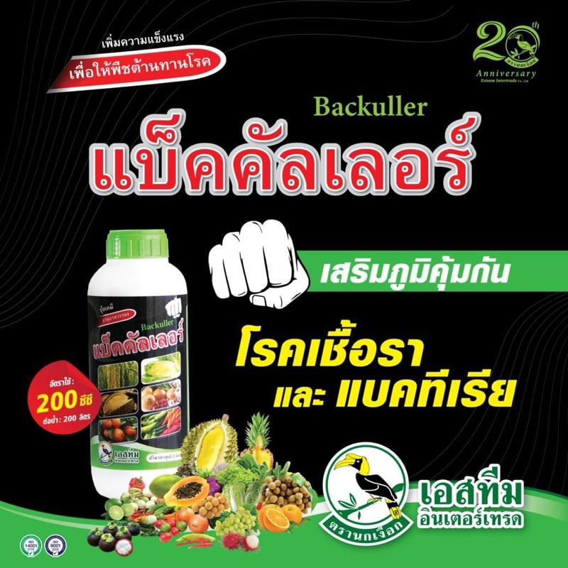แบ็คคัลเลอร์ สารกำจัดโรคเชื้อราและแบคทีเรีย และเชื้อราในพืช(ทะเบียนปุ๋ย) 1 ลิตร