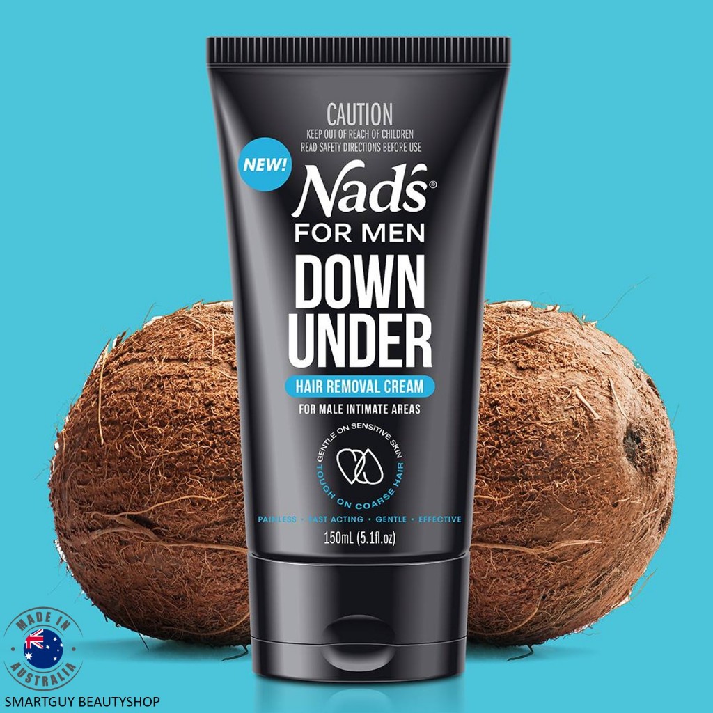 Nad's for Men ครีมกำจัดขนลับสำหรับผู้ชาย Down Under - Men Hair Removal Cream 150ml