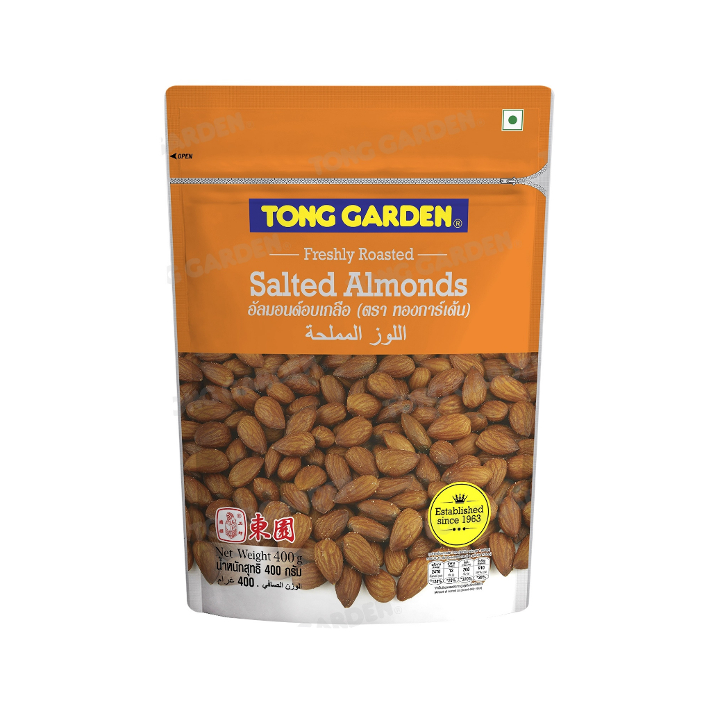 Tonggarden อัลมอนด์อบเกลือ 400 กรัม