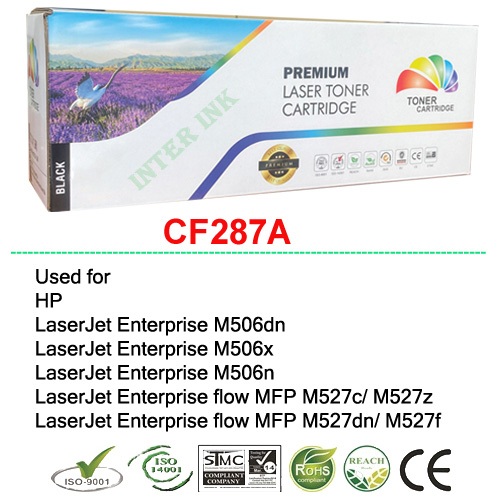 หมึกพิมพ์ LaserJet M527c / M527z / M527dn / M527f (CF287A) สีดำ Compatible
