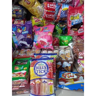 รวมขนม 60ชิ้น คละรส อร่อยไม่ซ้ำ บรรจุ60ชิ้น