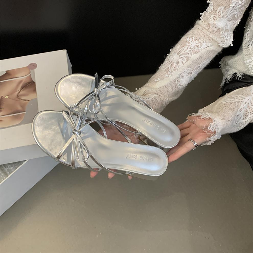 รองเท้าโบว์ Jilly หนังนิ่ม สีสวย ร้านไทย แฟชั่นวินเทจ - รูปที่ 3