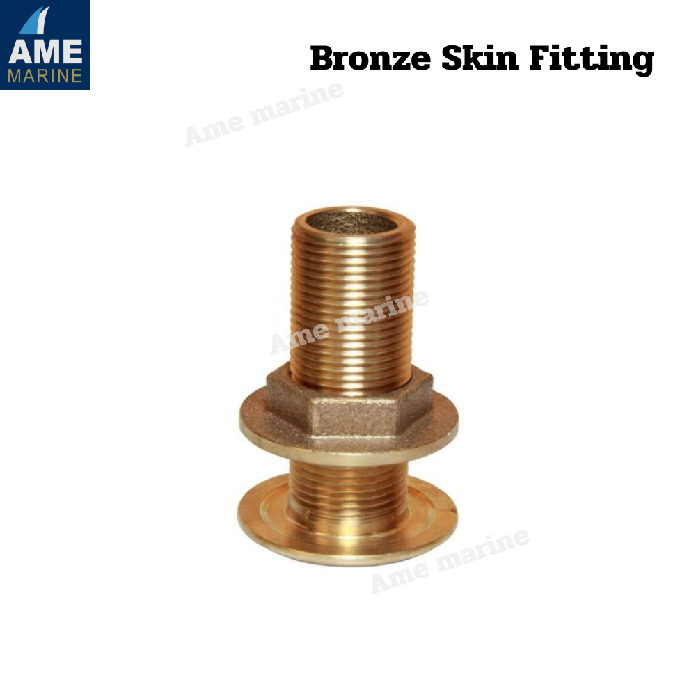 Bronze Skin Fitting Thru Hull fitting BSP ตาไก่ บร้อน ฟิตติ้งทองแดง มีขนาดให้เลือก