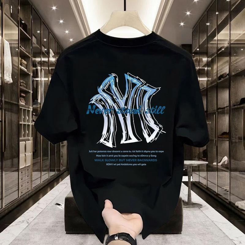 【My-T】 เสื้อยืด oversize ผ้าcotton100% เสื้อยืดคอกลม ใส่สบาย ผ้านุ่ม วินเทจ สไตล์สตรีท เสื้อยืด ลาย"NEVER"