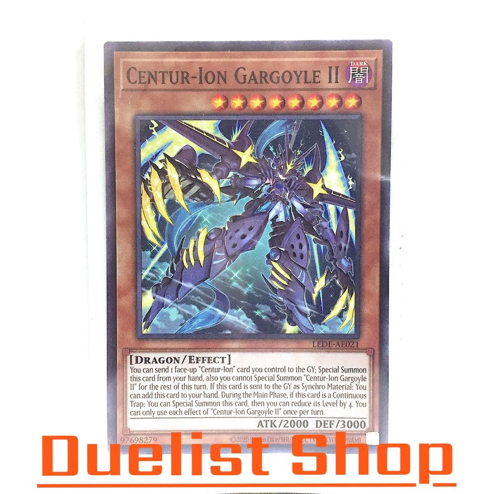 Centur-Ion Gargoyle II (N) Monster Dark Level8 [Dragon/Effect] ชุด LEDE-AE021 การ์ดยูกิโอ (Yu-Gi-Oh!) OCG Asia ENG