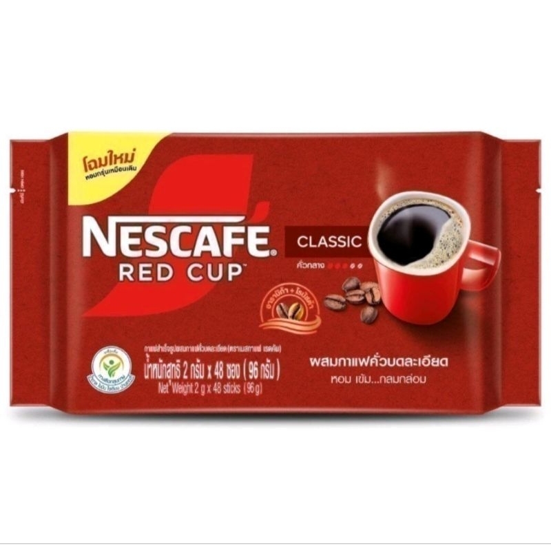 🐷ส่งด่วนออกส่งทุกวัน NESCAFE Red Cup Stick 2g x 48ซอง,คอฟฟี่ เมอร์ 3กรัม x 50ซอง