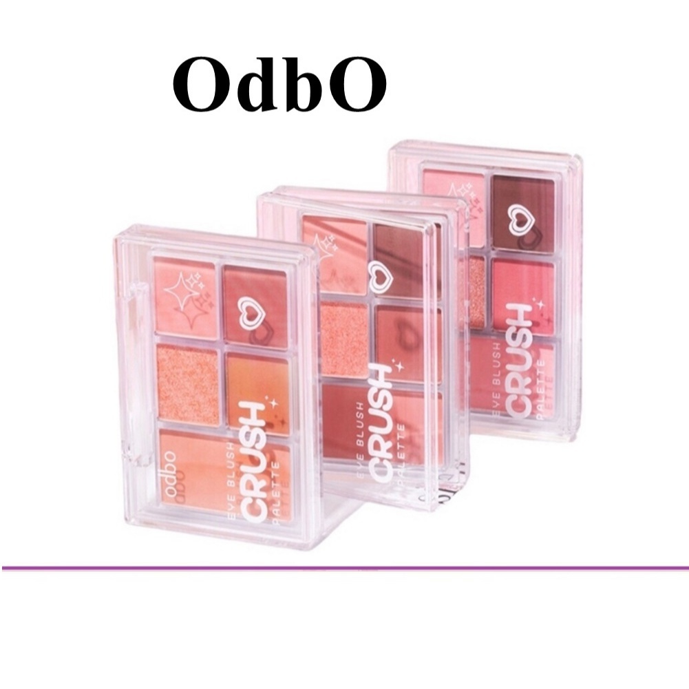 (แท้) Odbo ODS04 Eye Blush Crush Palette 6g.โอดีบีโอ อาย บรัช ครัช พาเลท