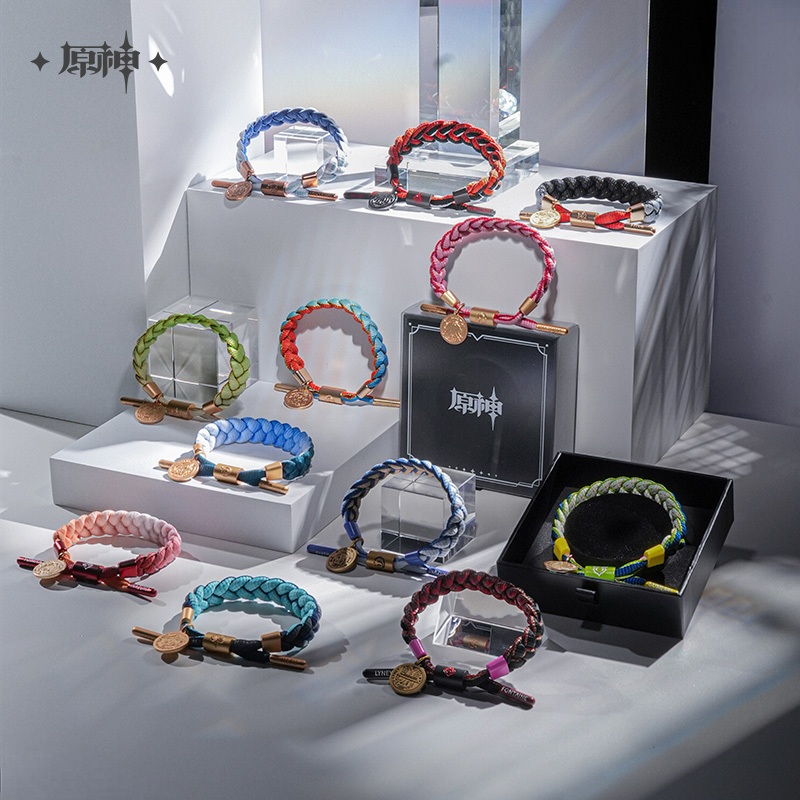 [ พร้อมส่ง / Official ] Genshin Impact Braided Bracelet เกนชิน กำไล เชือกถัก Wanderer Furina Neuvill