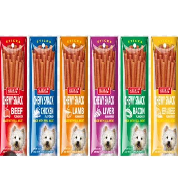 Sleeky Chewy ขนมทานเล่น ขนาด 50กรัม*โปรดอ่านรายละเอียดก่อนสั่งซื้อ