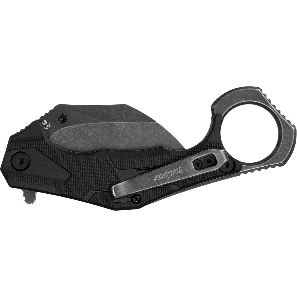 มีดพับ คารัมบิท Kershaw Outlier Assisted Karambit Knife Black GRN (8Cr13Mov 2.5" Black Stonewash)