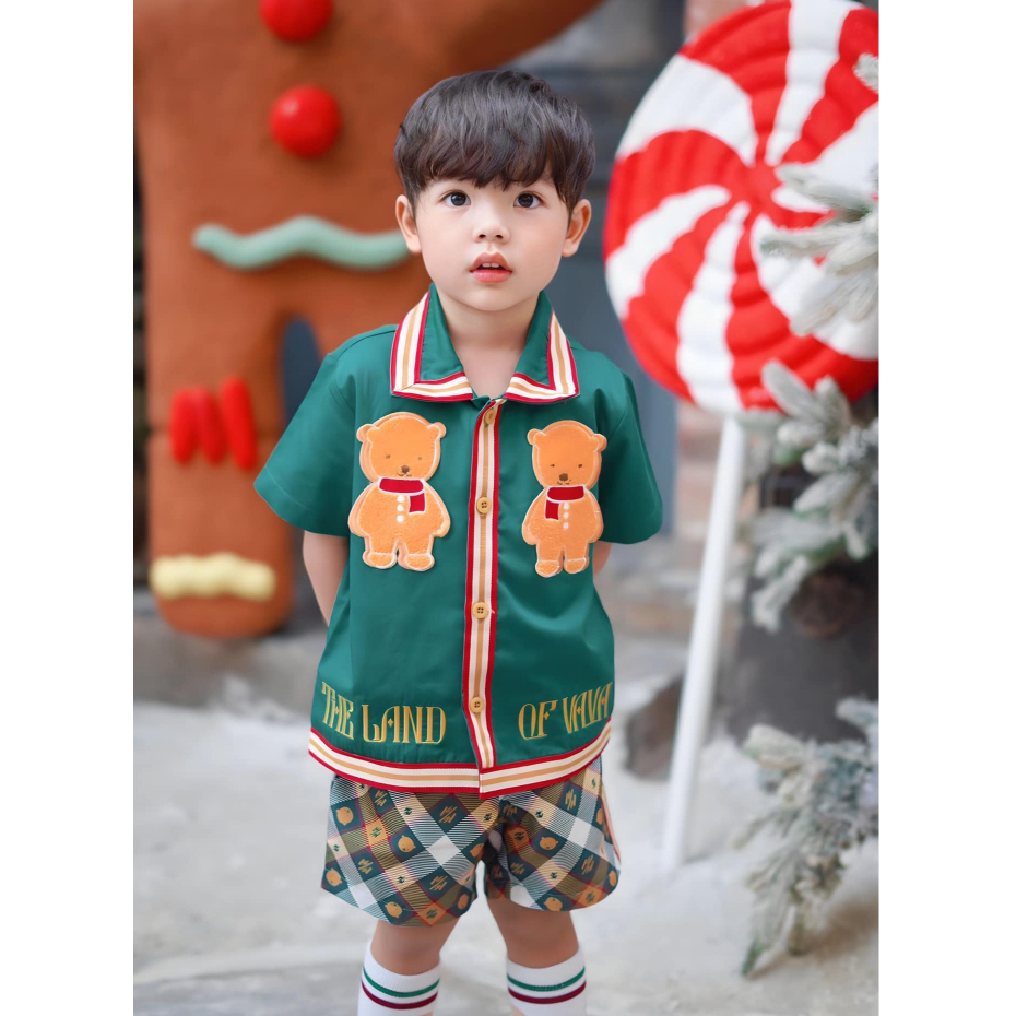 Thelandofvava VNYI1079 ชุดเซ็ตเด็กผู้ชาย PANETTONE ลิขสิทธิ์แท้จาก vava