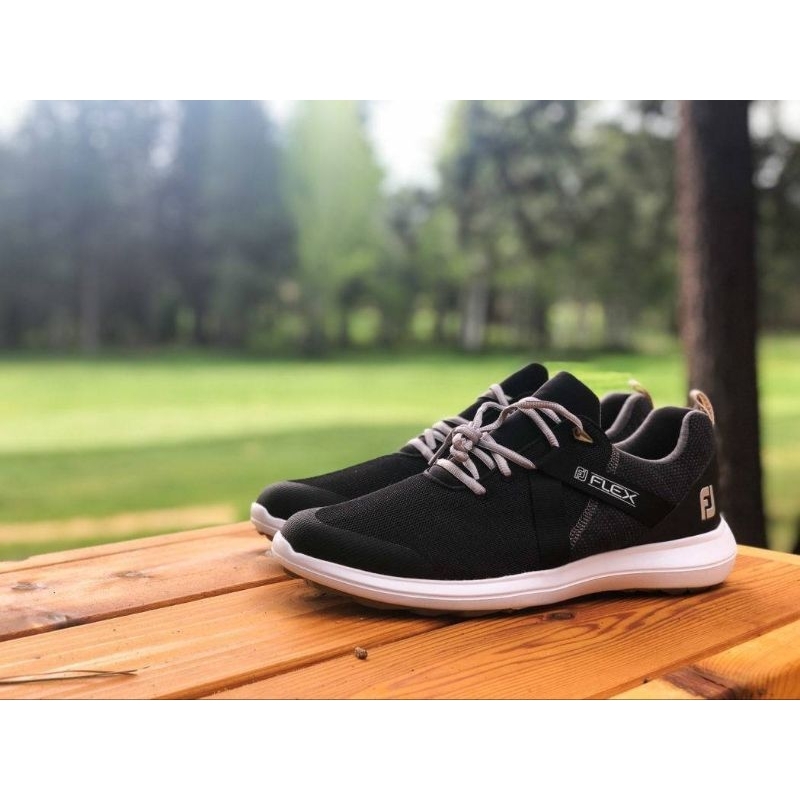รองเท้ากอล์ฟ FootJoy Men's FJ Flex  Previous Season Shoe Style สีดำ56103 🔥🔥SIZE 6.5XW   25.5CM ✅✅ ลด