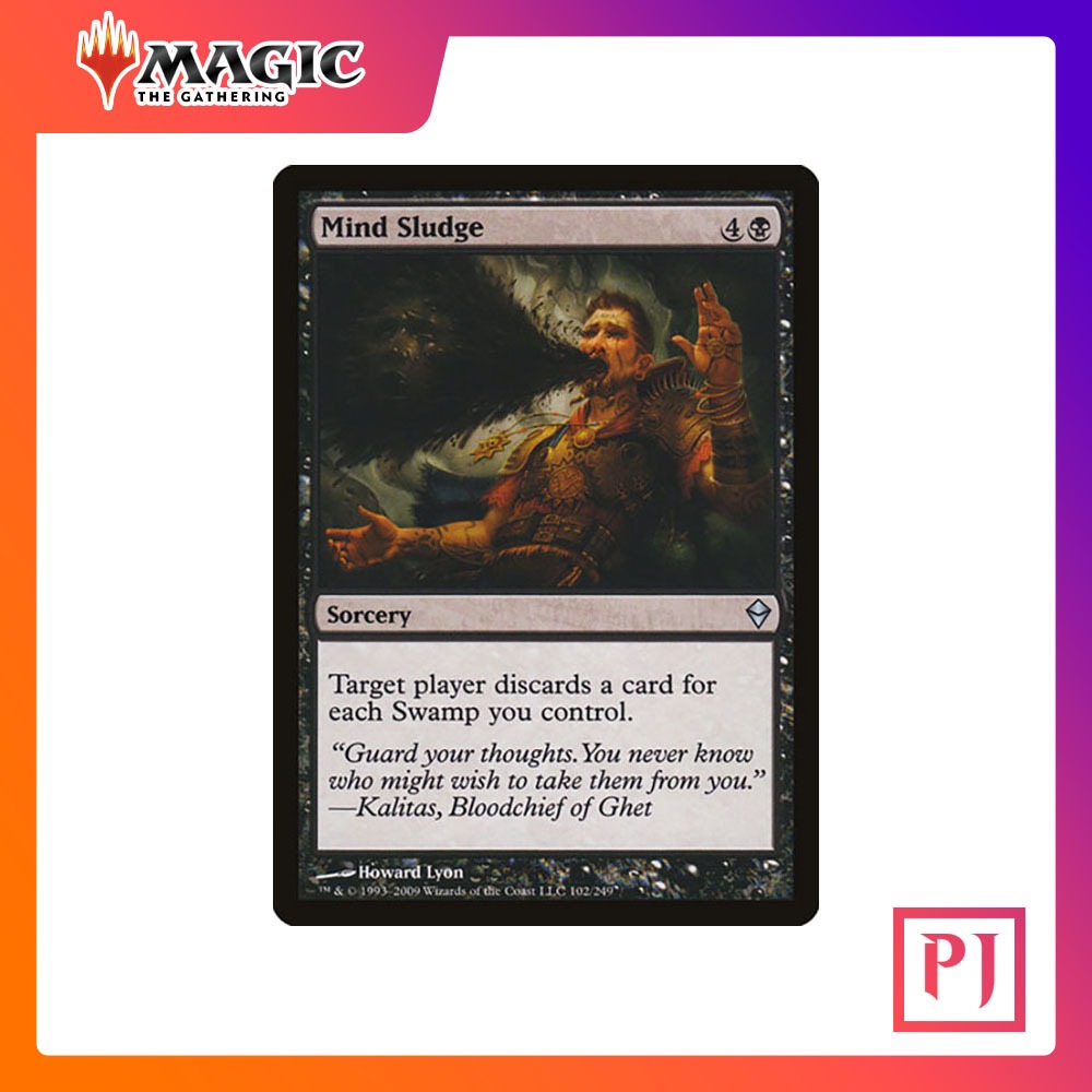 [MTG] Mind Sludge [ZEN] [BLACK] [UNCOM] [NORMAL] [ENG] (การ์ดจิค / Magic the Gathering)