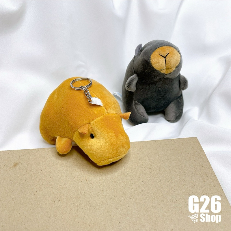 G26 พวงกุญแจคาปิบาร่า ตุ๊กตาคาปิบาร่า พวงกุญแจตุ๊กตา พร้อมส่งในไทย