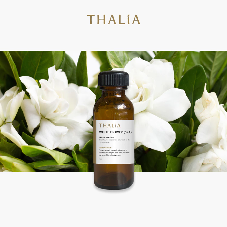 หัวน้ำหอม Fragrance oil กลิ่น ดอกไม้สีขาวเเนวสปา WHITE FLOWER (SPA)