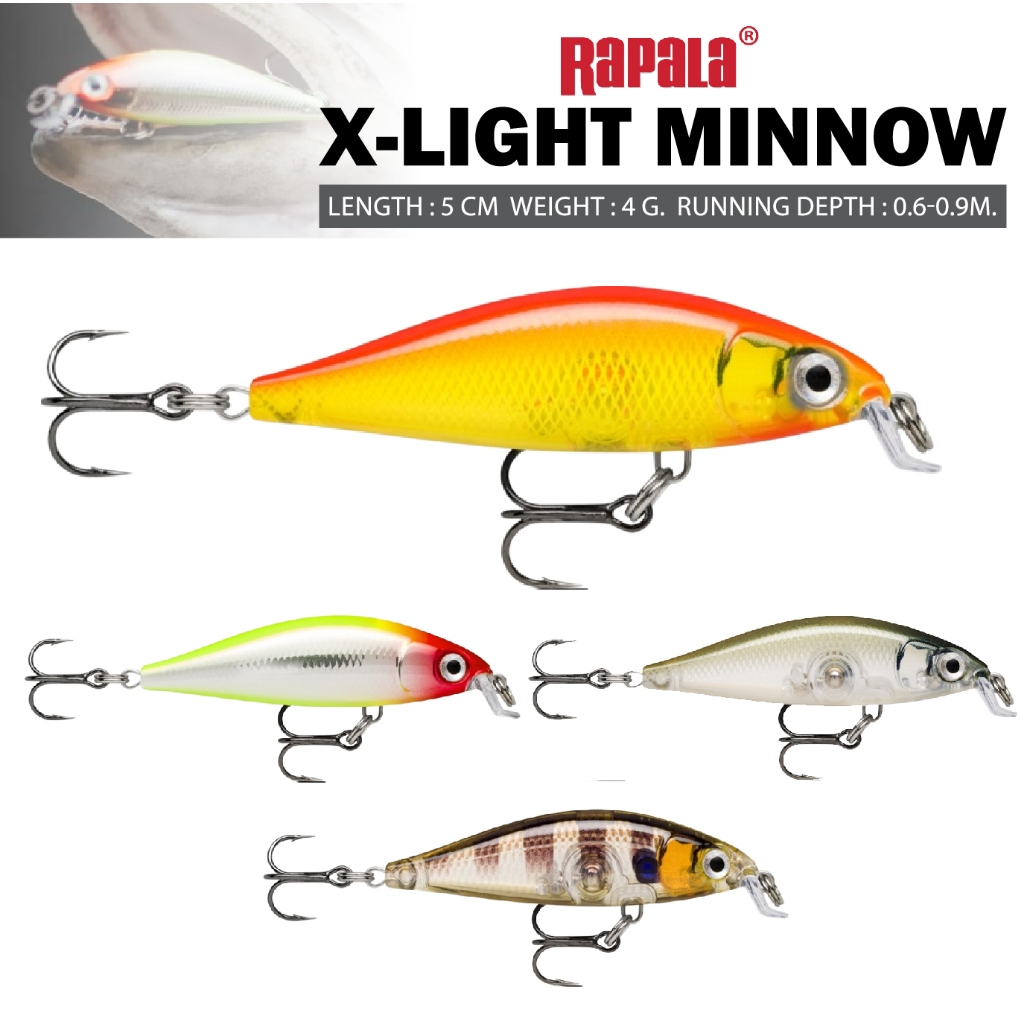 เหยื่อปลอม RAPALA  X-LIGHT MINNOW