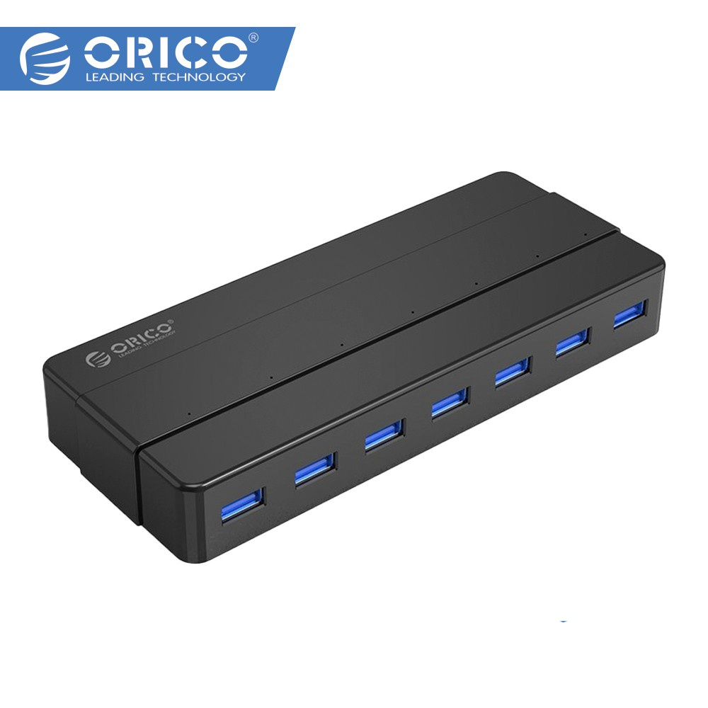 ORICO H7928-U3 ฮับจำนวน 7 พอร์ต USB3.0 hub พร้อมอะแดปเตอร์ 12v splitter otg สําหรับคอมพิวเตอร์