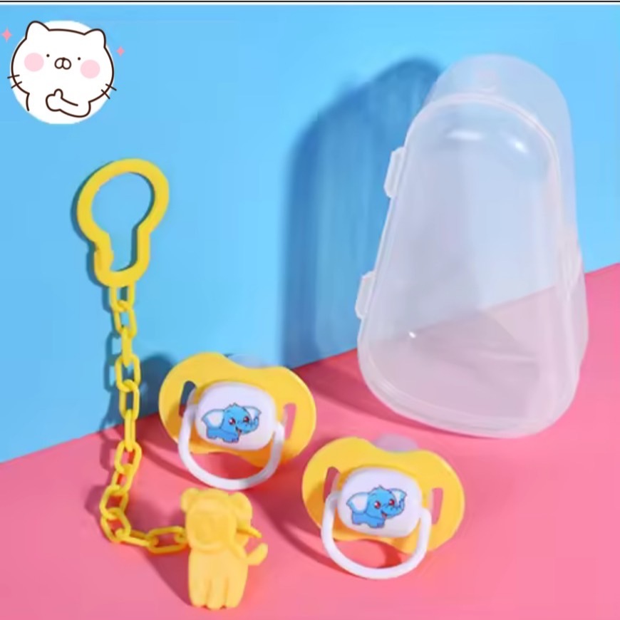 ✨สินค้าพร้อมส่ง   ได้ 2ชิ้น จุกนมหลอกซิลิโคนนุ่มพิเศษ จุกหลอกสำหรับทารก จุกหลอกเด็ก จุกนมหลอกหัวแบน จุกนมหลอกหย่านมเด็ก