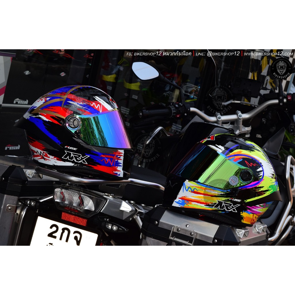 ชิว หรือ หน้ากาก หมวกกันน็อคFuse รุ่น Nrx และใส่ กับ หมวกกันน็อคRider รุ่น R1 ได้  (ไม่รวมต้วหมวก)