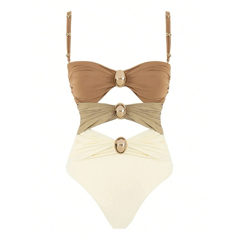 👙M.beachstore วันพีชอะไหล่ทอง จัดส่งฟรี(สินค้าพรีออเดอร์)