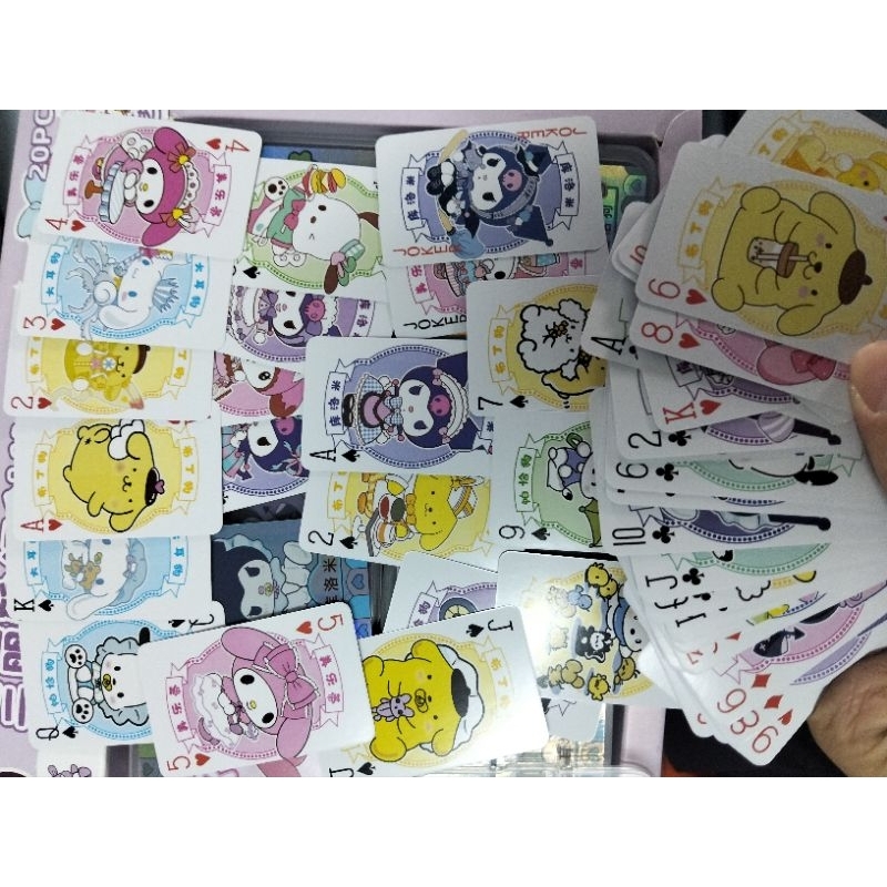 การ์ดตัวเลข เกมส์ไพ่ ลาย Sanrio ครบสูตร