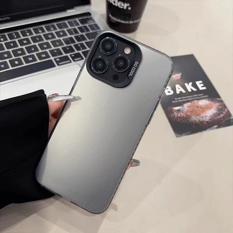 เคส สีเงา SoCool สำหรับ รุ่น iPhone i13promax i14 14pro 14plus 14promax  i15 กันกระแทก เงาสวย ใส่แล้